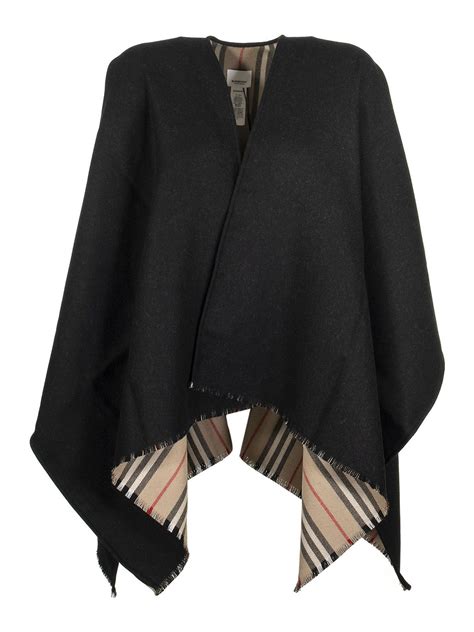 burberry cape schwarz
